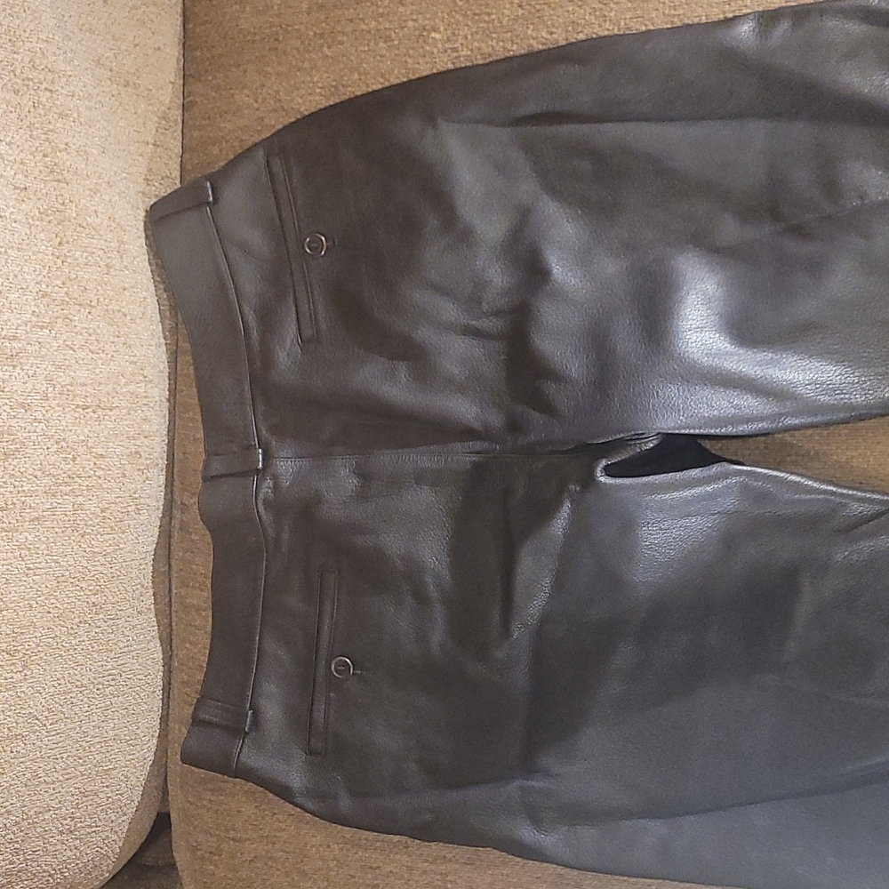 Men's ZEGNA lambskin brown pant 54 inseam 26 - Picture 4 of 5